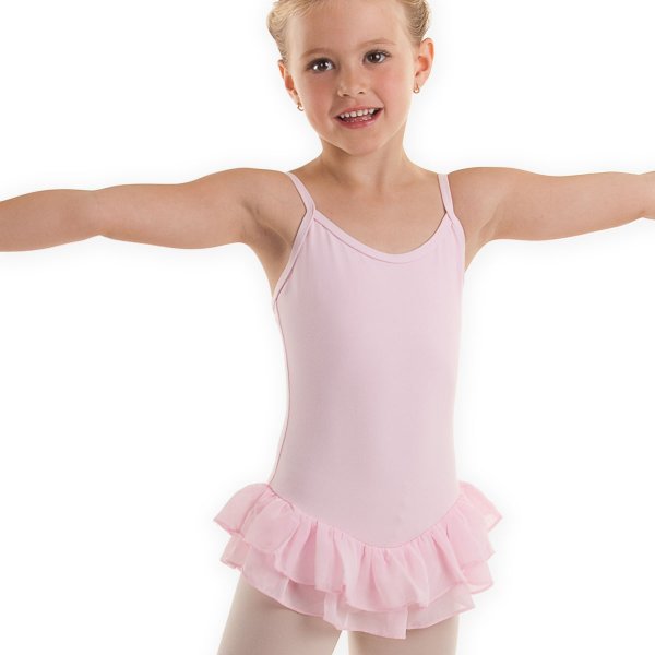 Ballettanzug | Kindertrikot | Rosa | Chiffon Rock | Diva - zum Schließen ins Bild klicken