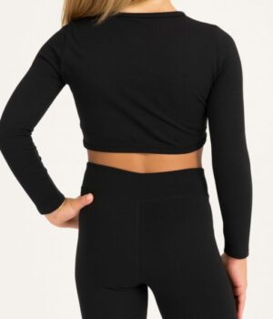jazzhose-schwarz-kinder-modell-rueckansicht