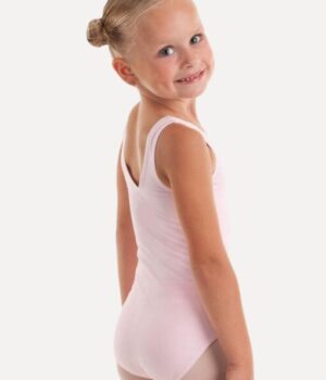 ballettrikot-kind-rosa-classic-am-modell-rückansicht