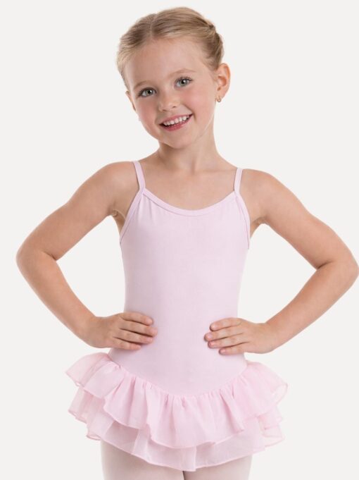 Ballettanzug | Kindertrikot | Rosa | Chiffon Rock | Diva – Bild 2