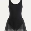 Ballettanzug-Kind-Schwarz-Prima-Donna-Vorderansicht