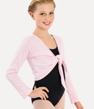 ballettjacke-rosa-kind-modell-vorderansicht