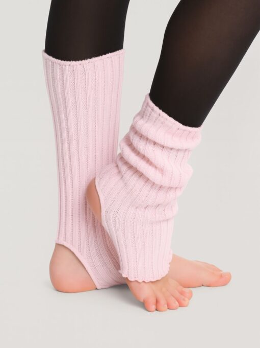 beinwaermer-rosa-dames-modell-vorderansicht-studio