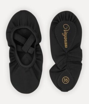 ballettschuhe-damen-schwarz-veganova-vorder-und-sohlenansicht