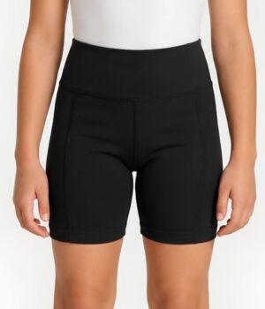 bike-pants-schwarz-kind-modell-vorderansicht