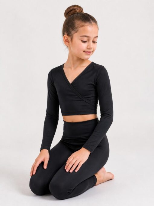 Ballettjacke Kind Schwarz | Luxor – Bild 3