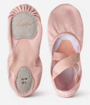 Stretch Ballettschuhe Rosa | Geteilte Sohle | 'Sensation'