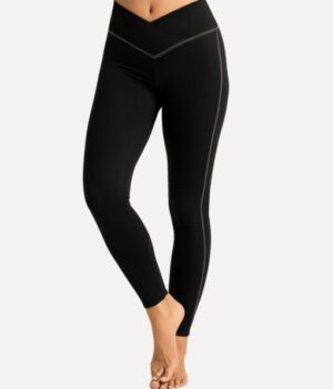 legging-schwarz-taupe-damen-cross-over-modell-vorderansicht