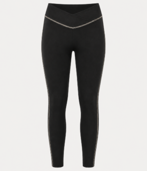 legging-schwarz-toupe-damen-cross-over-mannequin-vorderansicht
