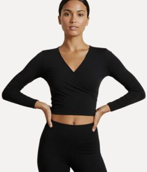 Alternative view of Ballettjacke Damen Schwarz | Luxor