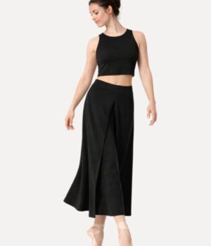 jazzhose-schwarz-damen-yantra-modell-vorderansicht