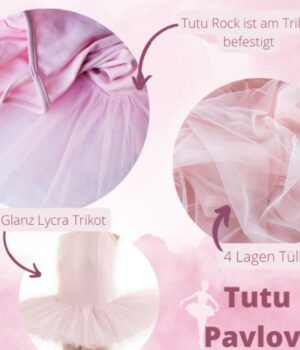 Rosafarbenes Ballett Tutu | für Kinder | Pavlova