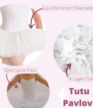 Ballett-Tutu | in Weiß | Pavlova