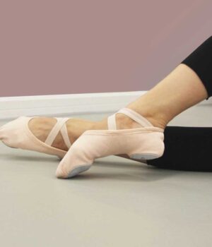 Ballettschuhe aus Leinen | VEGAN | Geteilter Sohle | StretchPro