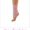 Kinder Beinstulpen | 35cm | aus weichem Acryl | in Rosa