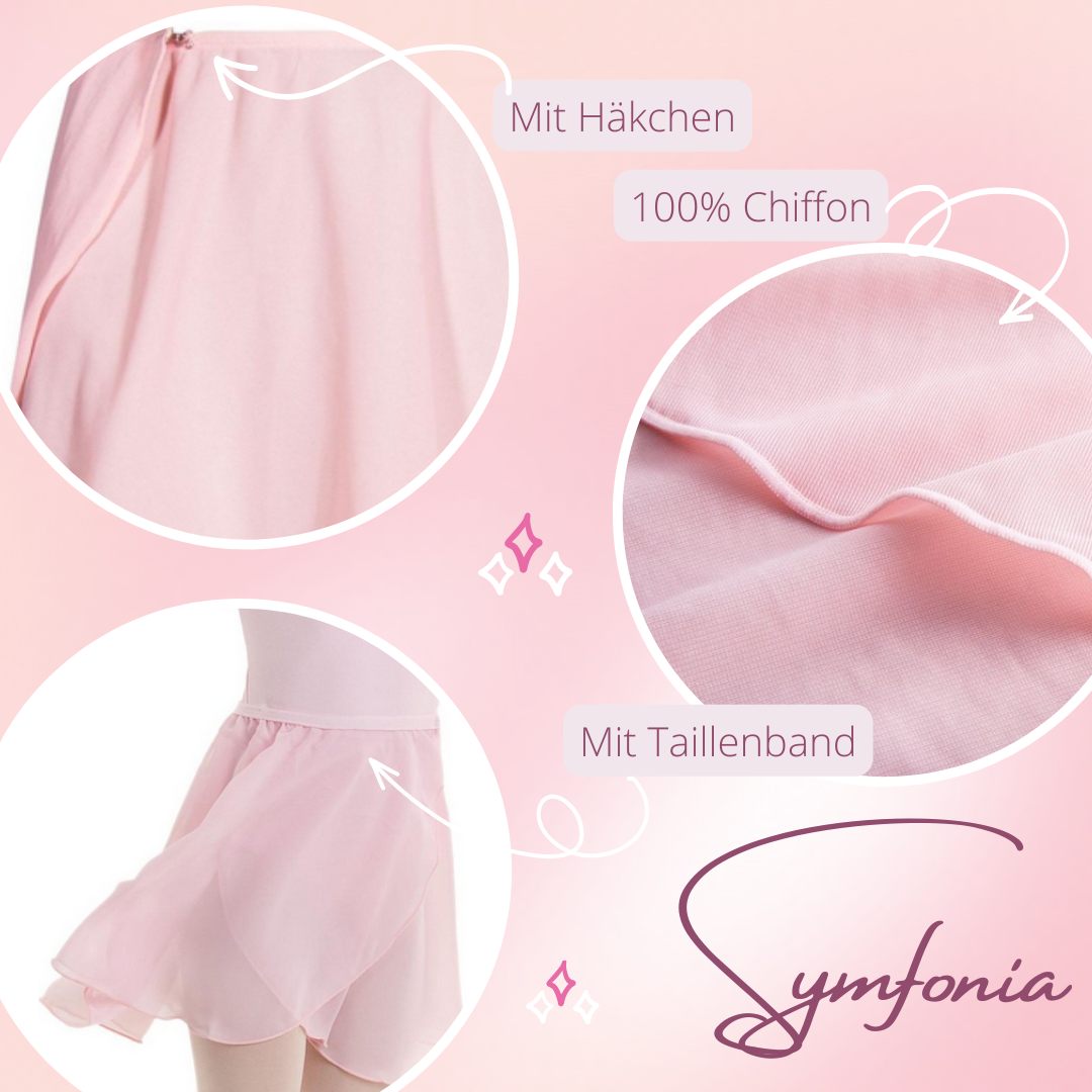 Mädchen Chiffon Rock Ballettrock Mit Elastischem Bund
