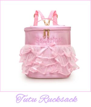 Ballett Rucksack | Tutu Form | in Rosa | für Kinder